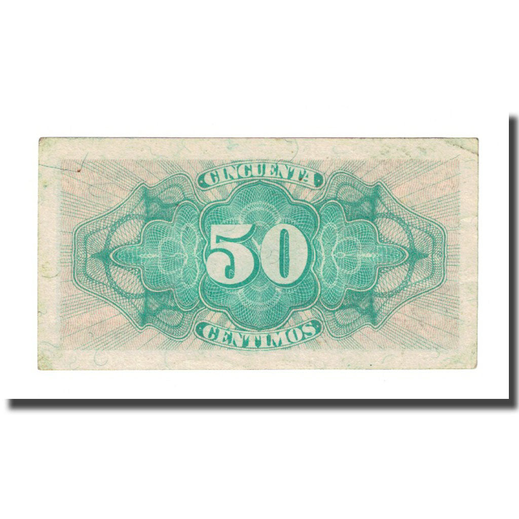 Banknote, Spain, 50 Centimos, 1937, 1937, KM:93, AU(55-58)