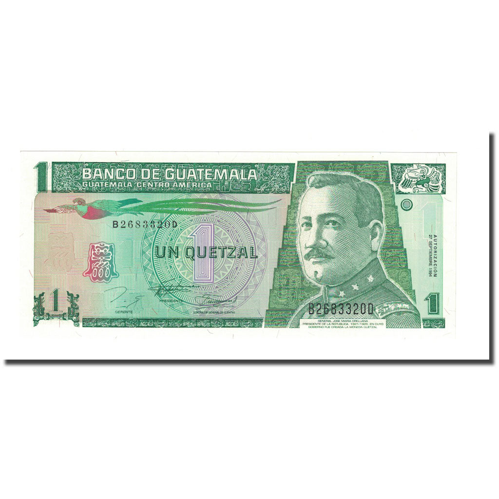 Banknote, Guatemala, 1 Quetzal, 1988, 1988-01-06, KM:87b, UNC(65-70)