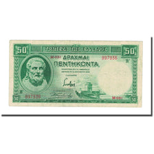 Banknote, Greece, 50 Drachmai, 1939, 1939-01-01, KM:107a, EF(40-45)