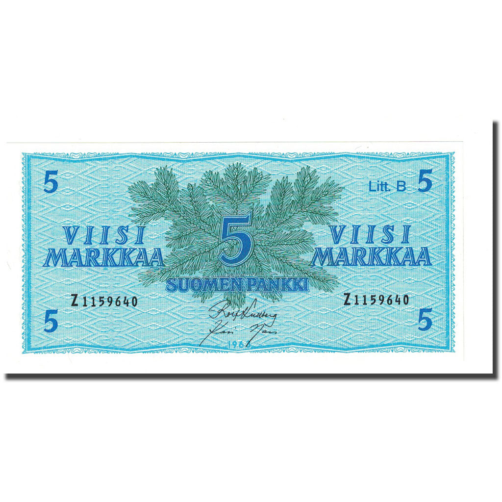 Banconote, Finlandia, 5 Markkaa, 1963, KM:99a, FDS