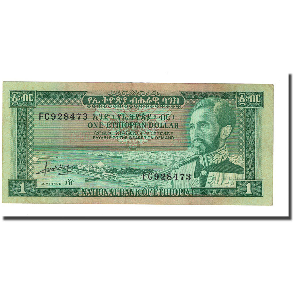 Banknote, Ethiopia, 1 Dollar, KM:25a, AU(55-58)