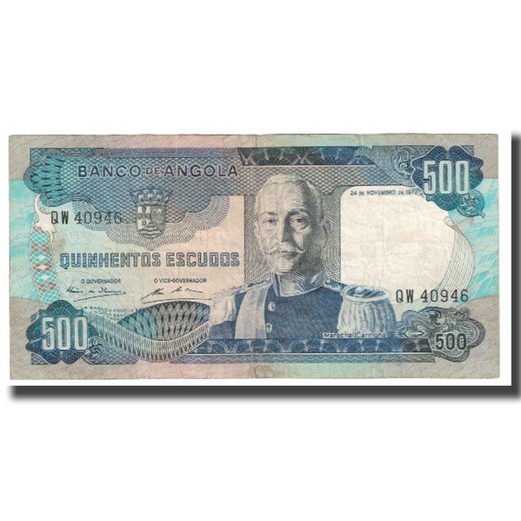 Billete, 500 Escudos, 1972, Angola, 1972-11-24, KM:102, EBC