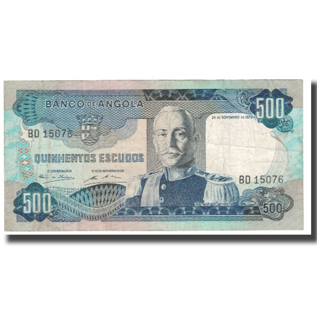 Billet, Angola, 500 Escudos, 1972, 1972-11-24, KM:102, SUP