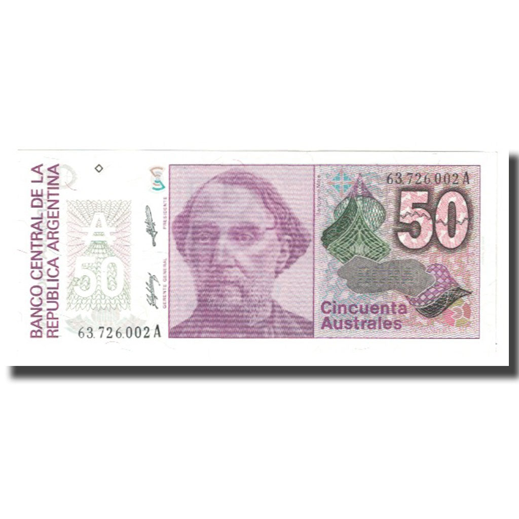 Banconote, Argentina, 50 Australes, KM:326b, FDS