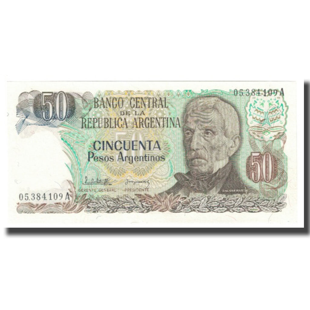 Banknote, Argentina, 50 Pesos Argentinos, KM:314a, UNC(65-70)