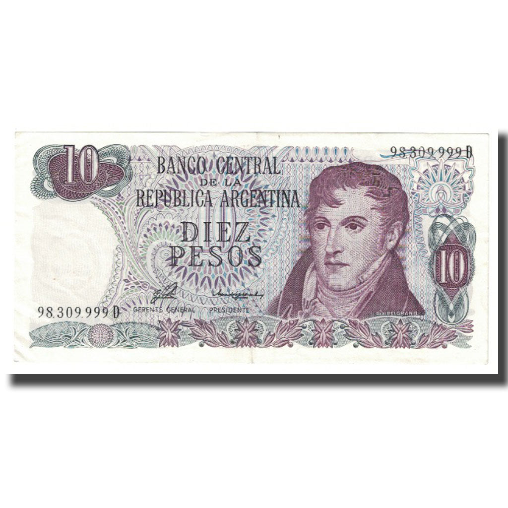 Billet, Argentine, 10 Pesos, KM:300, SPL
