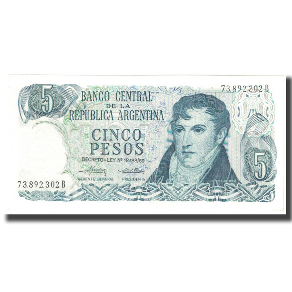 Billet, Argentine, 5 Pesos, KM:288, NEUF
