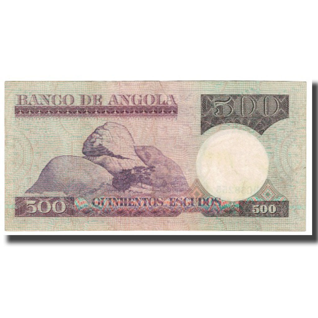 Biljet, Angola, 500 Escudos, 1973, 1973-06-10, KM:107, SUP