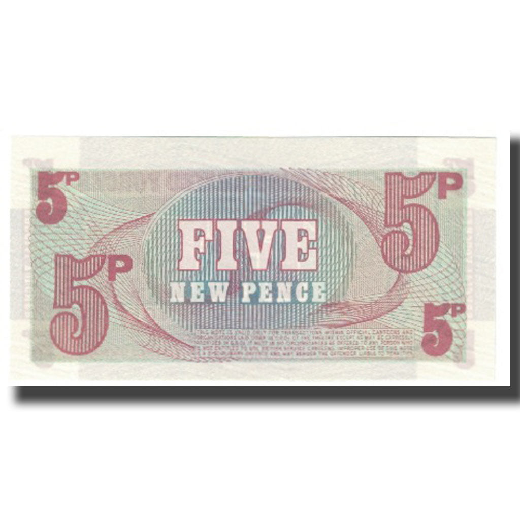 Nota, Grã-Bretanha, 5 New Pence, KM:M44a, UNC(65-70)