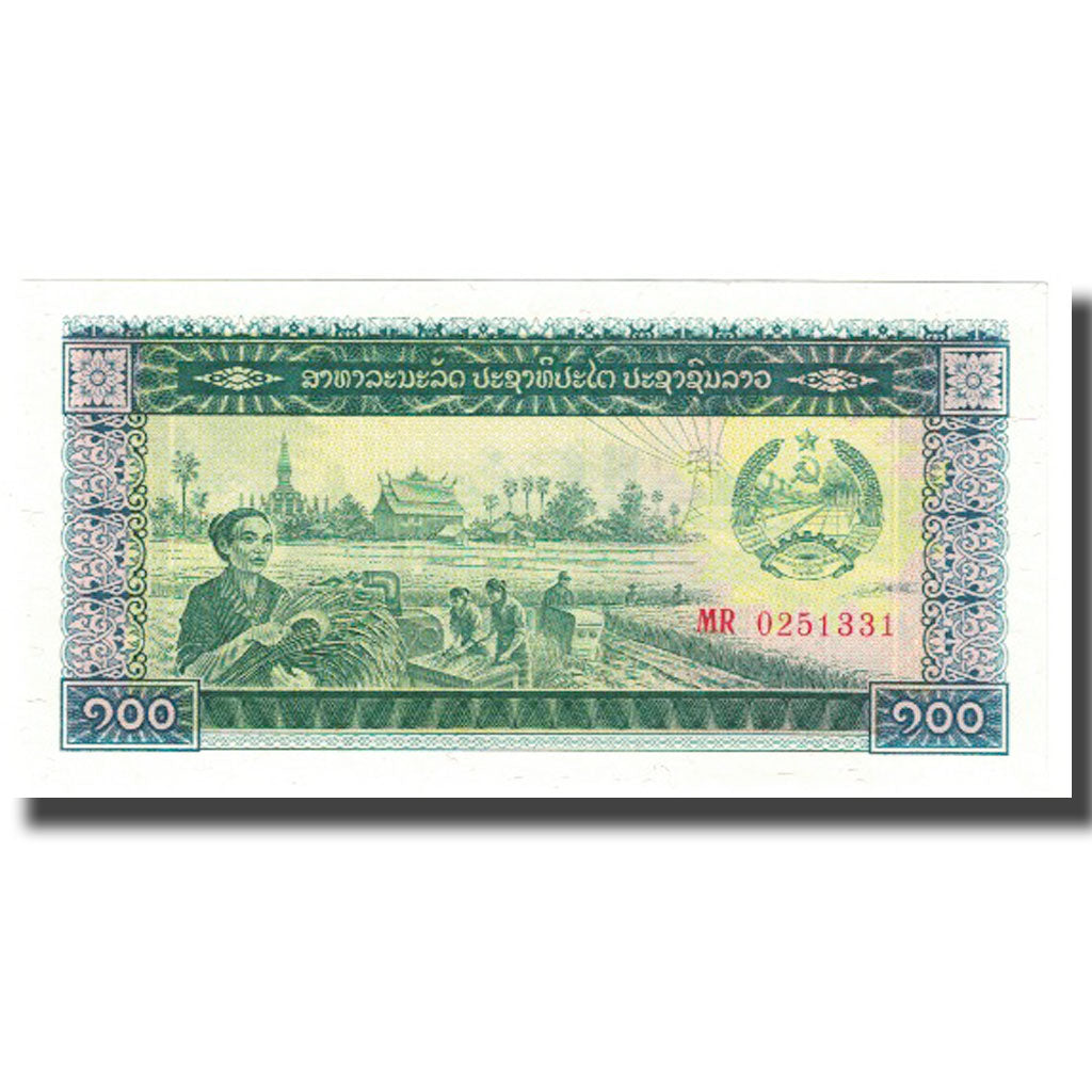 Geldschein, Lao, 100 Kip, KM:30a, UNZ