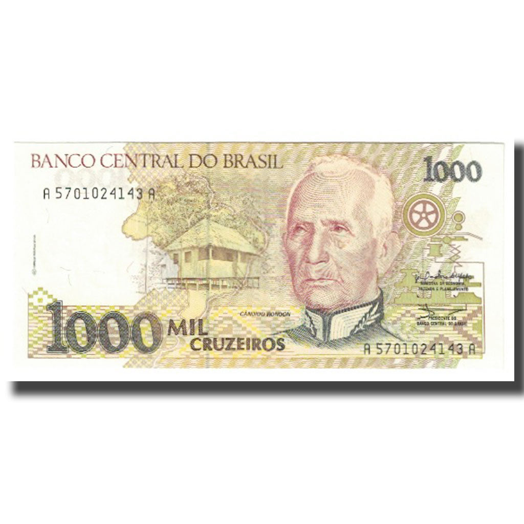 Banknote, Brazil, 1000 Cruzeiros, KM:231b, UNC(65-70)