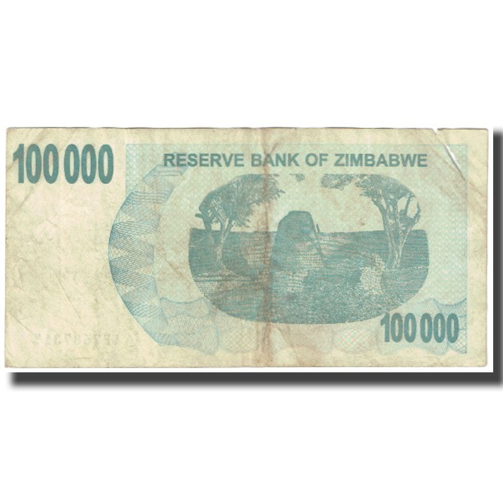 Banknote, Zimbabwe, 100,000 Dollars, 2007, 2007-07-31, KM:48a, VG(8-10)