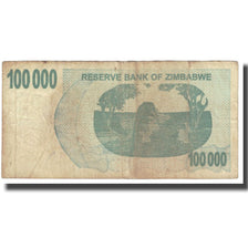 Banknote, Zimbabwe, 100,000 Dollars, 2007, 2007-07-31, KM:48a, VG(8-10)