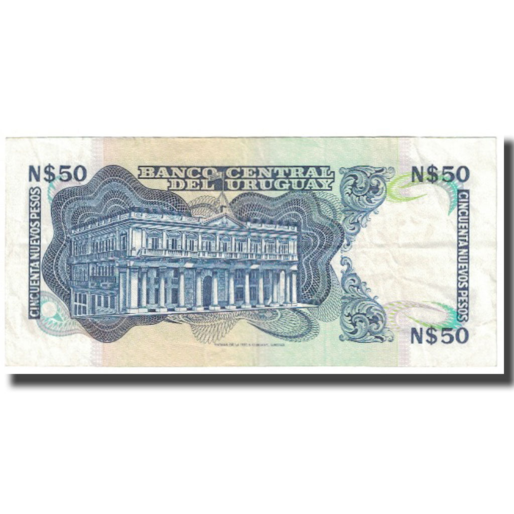 Billet, Uruguay, 50 Nuevos Pesos, KM:61d, SUP