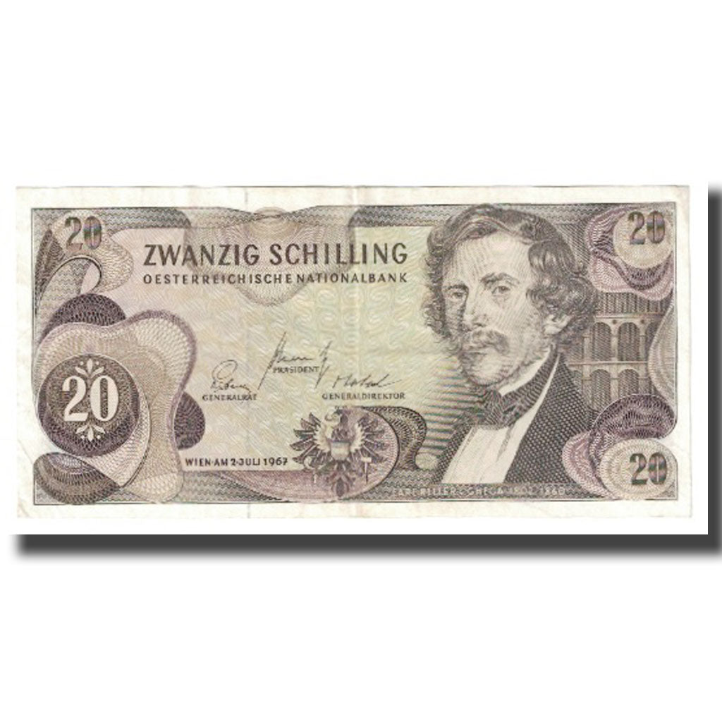 Banknote, Austria, 20 Schilling, 1967, 1967-07-02, KM:142a, UNC(63)