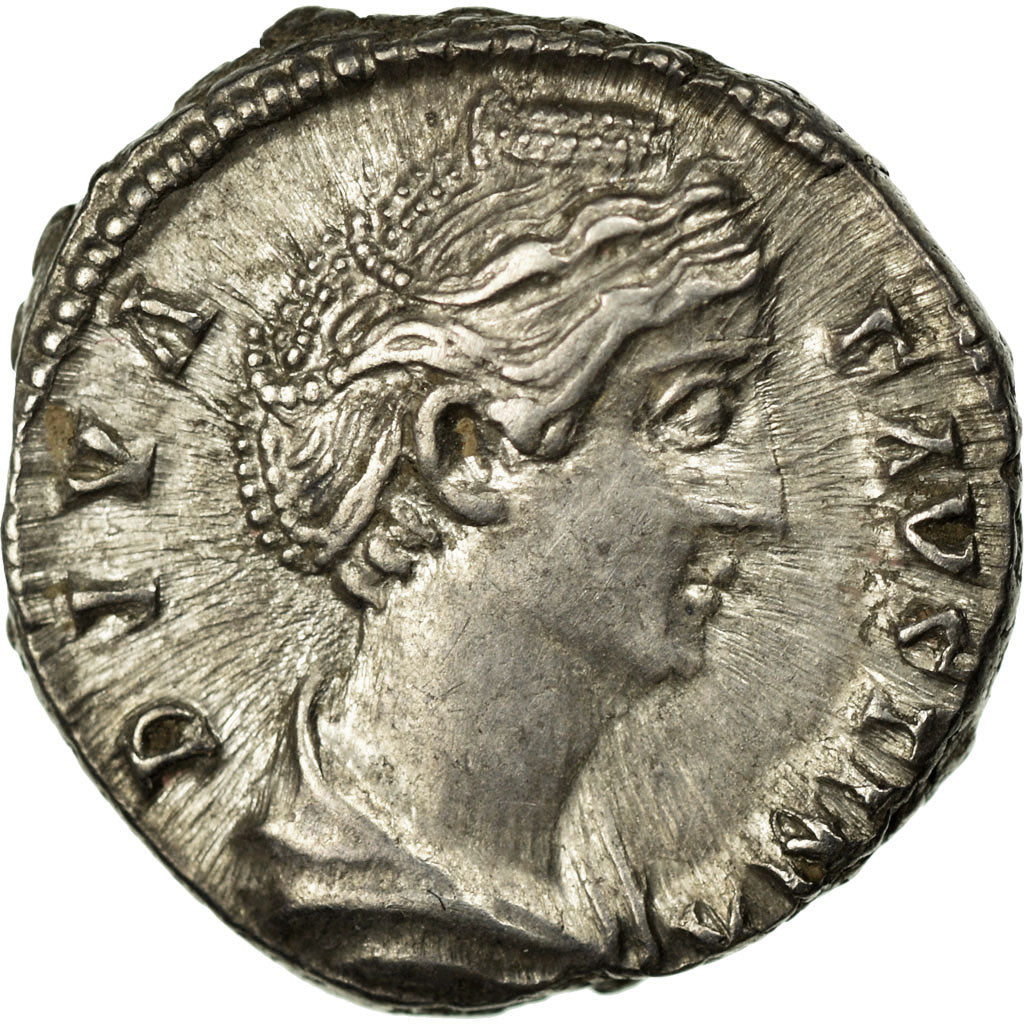 Coin, Faustina I, Denarius, AU(50-53), Silver, Cohen:104