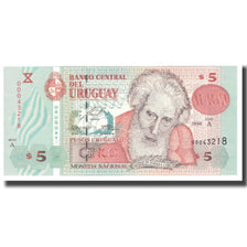 Banknot, Urugwaj, 5 Pesos Uruguayos, 1998, KM:80a, UNC(65-70)