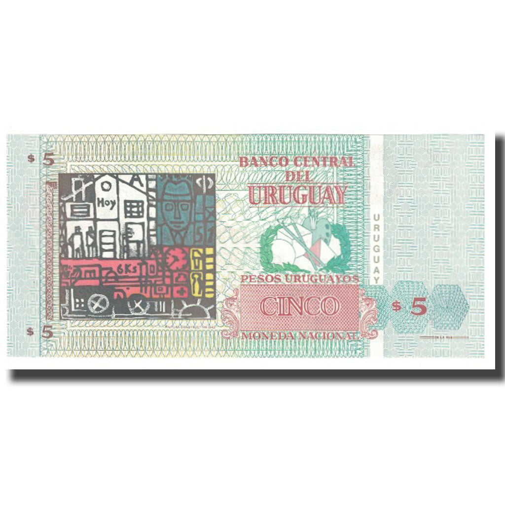 Billet, Uruguay, 5 Pesos Uruguayos, 1998, KM:80a, NEUF