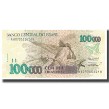 Banknote, Brazil, 100,000 Cruzeiros, KM:235a, UNC(65-70)