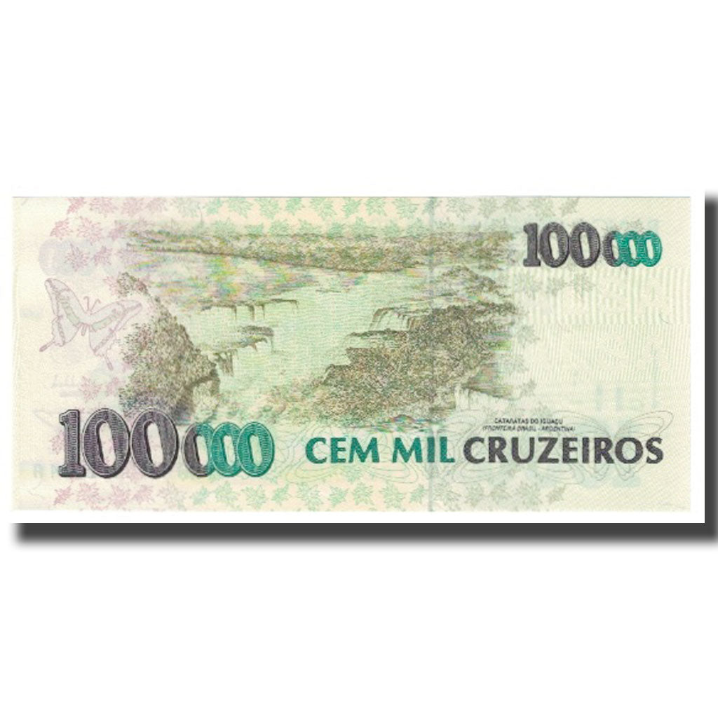 Banknote, Brazil, 100,000 Cruzeiros, KM:235a, UNC(65-70)