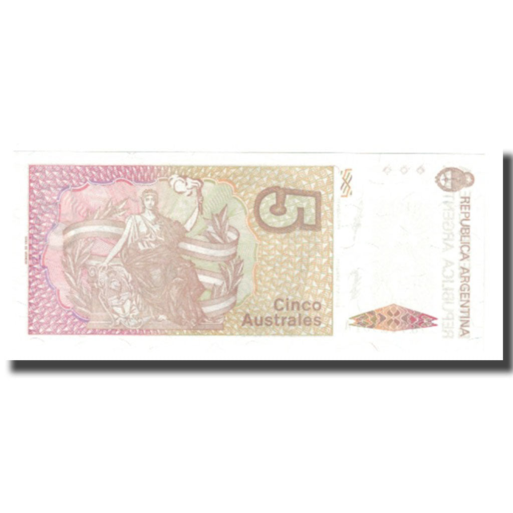 Billet, Argentine, 5 Australes, KM:324a, NEUF