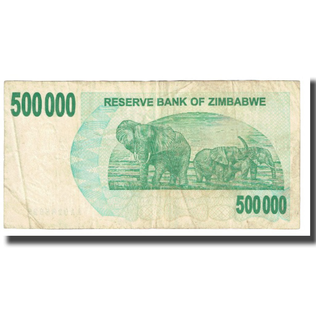 Banknote, Zimbabwe, 500,000 Dollars, 2008, 2008-06-30, KM:51, VF(20-25)