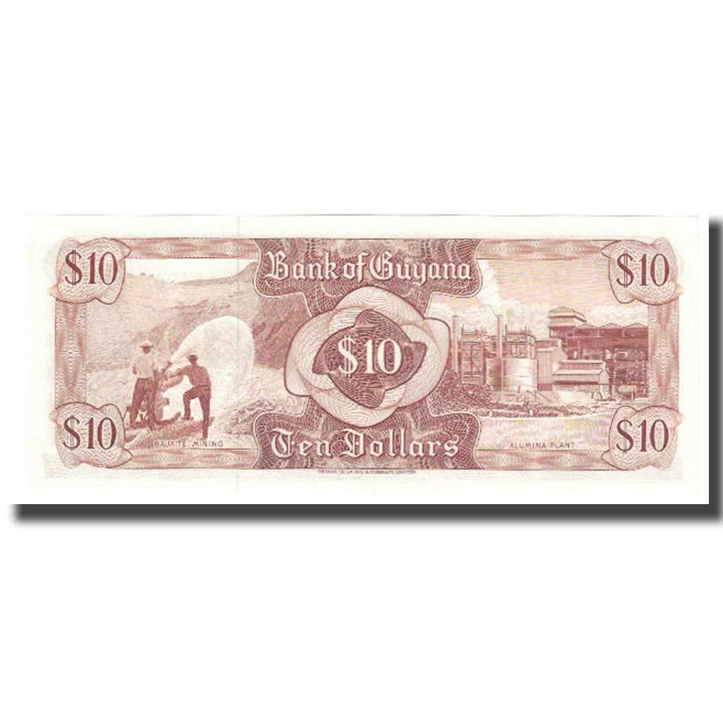 Banknote, Guyana, 10 Dollars, KM:23d, UNC(65-70)