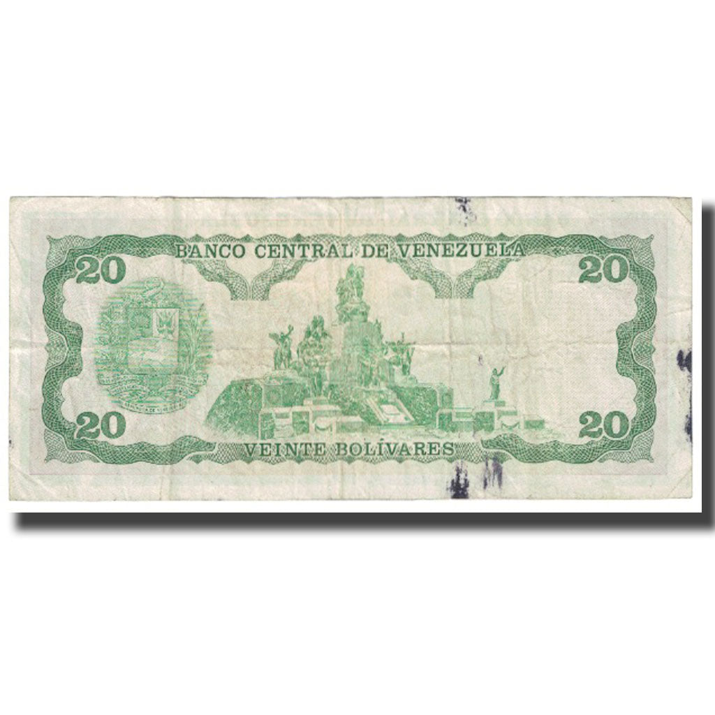 Banknote, Venezuela, 20 Bolivares, 1984, 1984-09-25, KM:53a, VF(20-25)