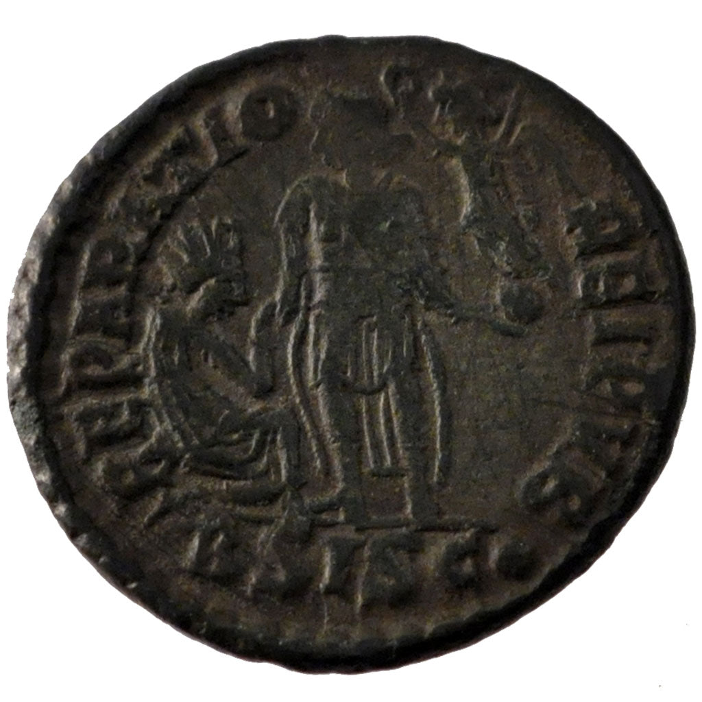 Valentinian II, Maiorina, Siscia, AU(55-58), Copper, Cohen #27, 4.90