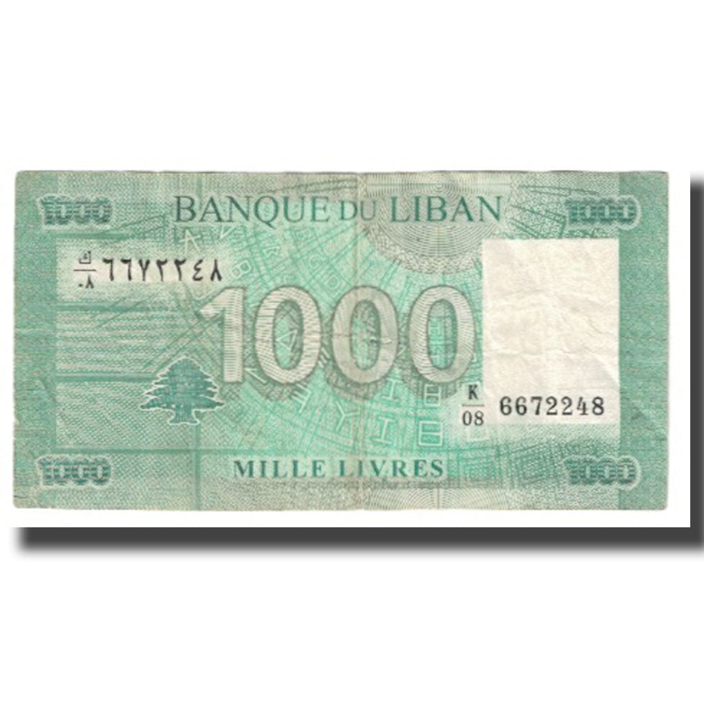 Geldschein, Lebanon, 1000 Livres, KM:84a, SS