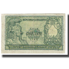 Banknote, Italy, 50 Lire, KM:91a, VF(20-25)