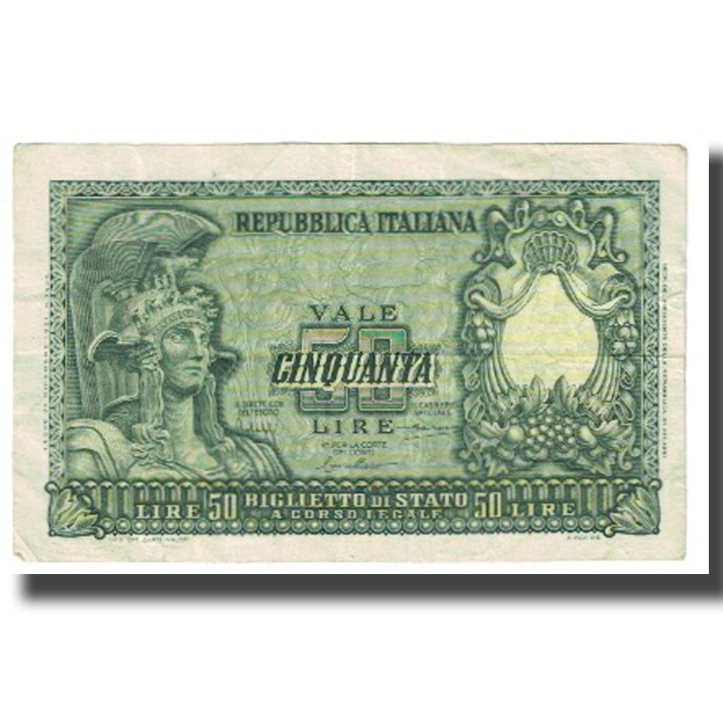 Banknote, Italy, 50 Lire, KM:91a, VF(20-25)