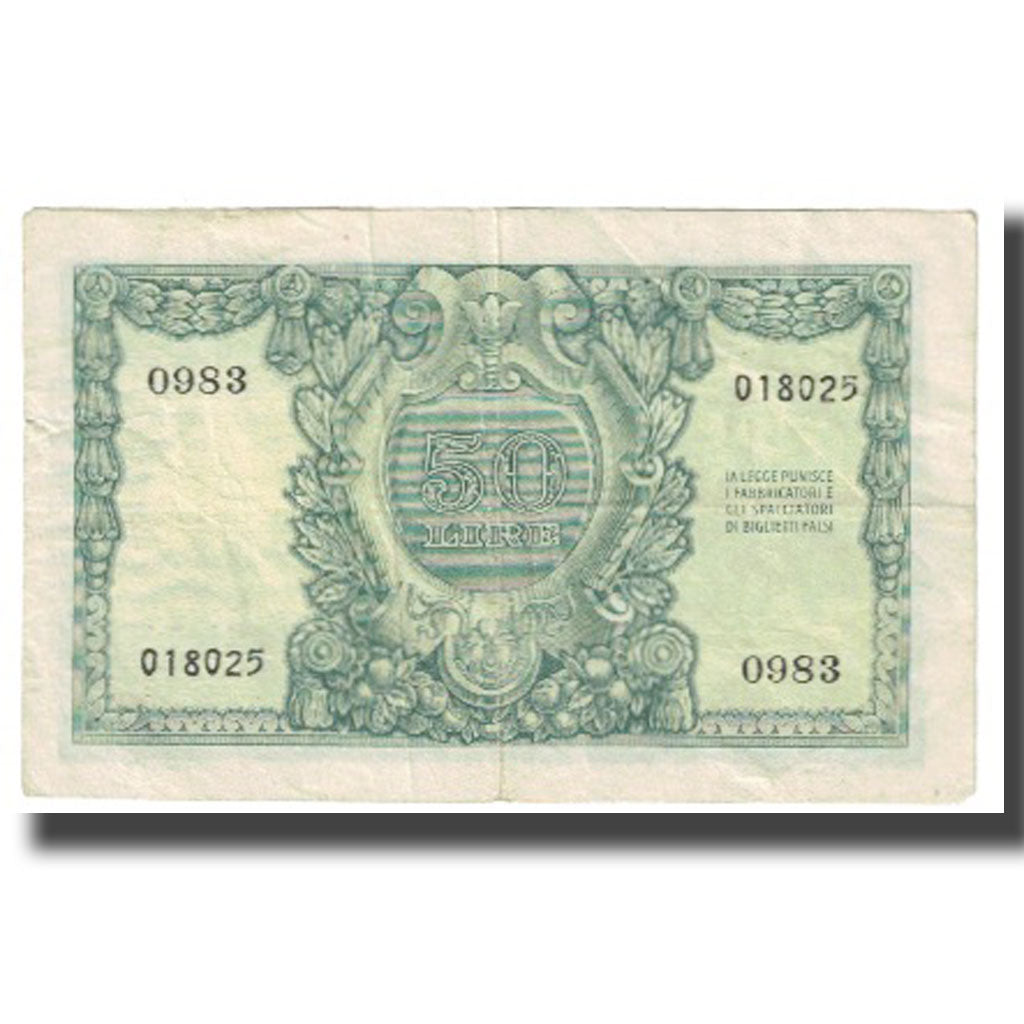Banknote, Italy, 50 Lire, KM:91a, VF(20-25)