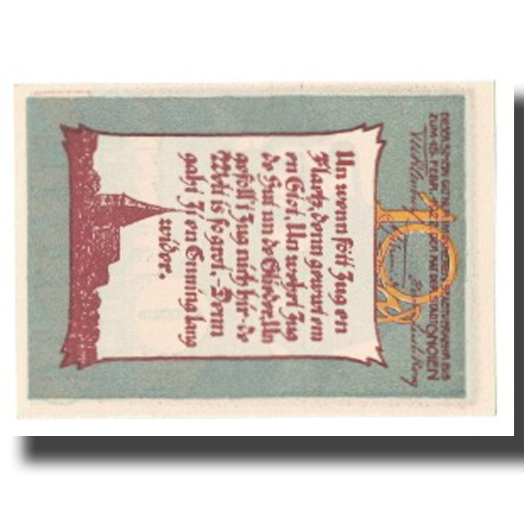 Nota, Alemanha, 10 Pfennig, 1922, 1922-02-15, UNC(65-70)