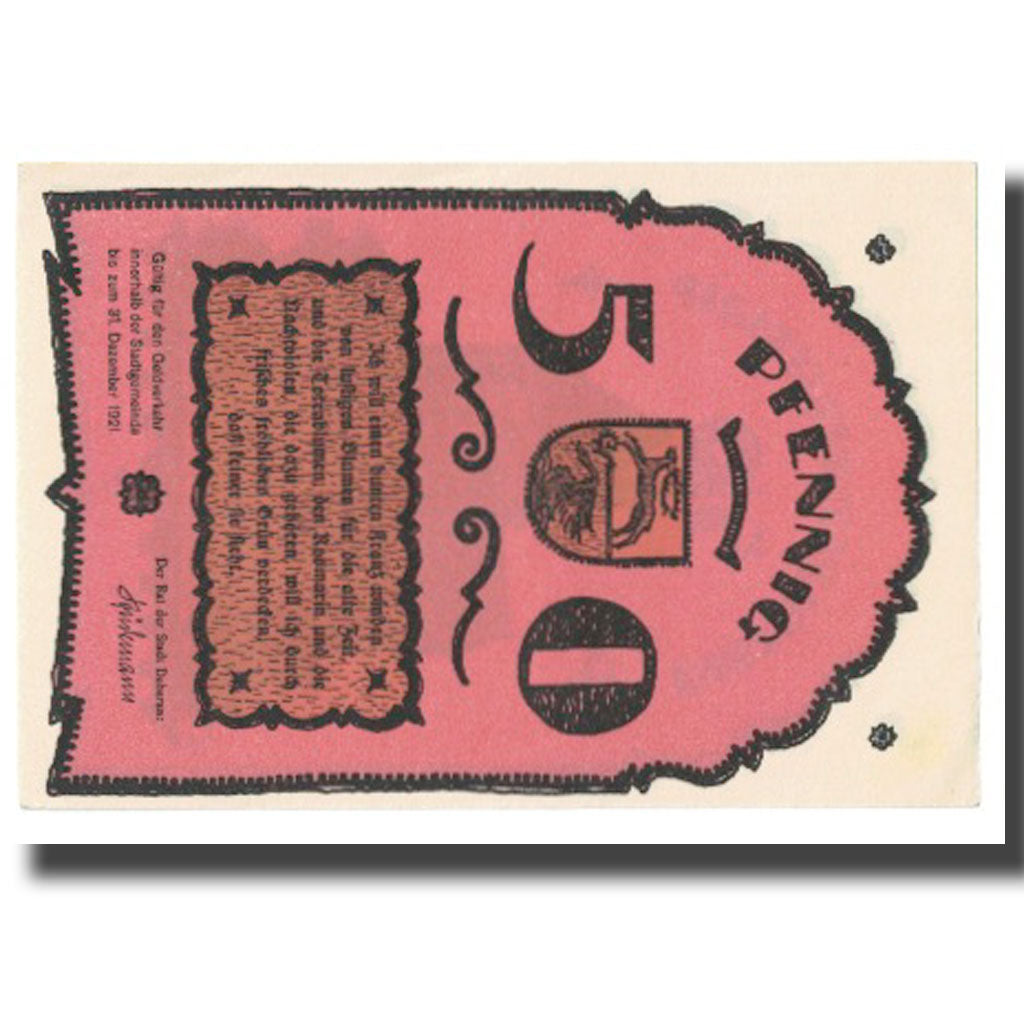 Banknote, Germany, 50 Pfennig, 1921, 1921-12-31, UNC(63)