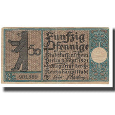 Banknote, Germany, 50 Pfennig, 1921, 1921-09-09, UNC(63)