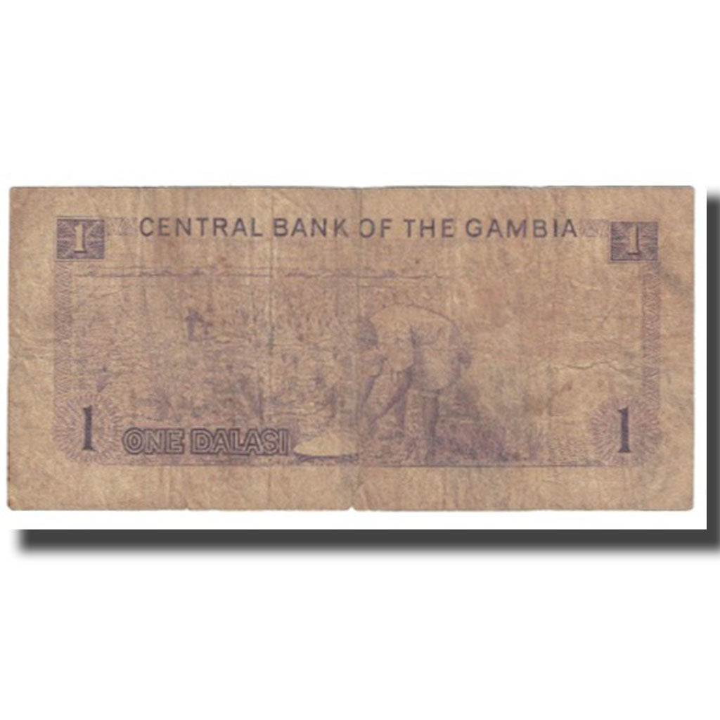 Banknot, Gambia, 1 Dalasi, KM:4f, G(4-6)