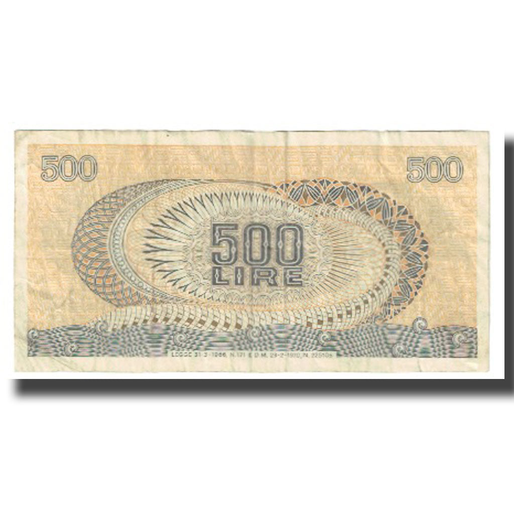 Banknote, Italy, 500 Lire, 1966, 1966-03-31, KM:93a, VF(20-25)