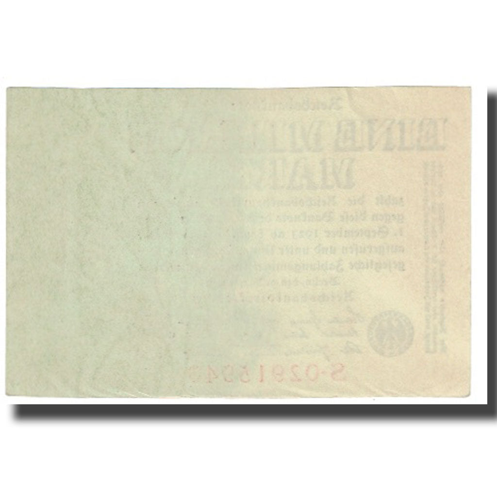 Banknote, Germany, 1 Million Mark, 1923, 1923-08-09, KM:101, UNC(65-70)