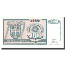 Billet, Bosnia - Herzegovina, 1000 Dinara, 1992, KM:137a, TTB