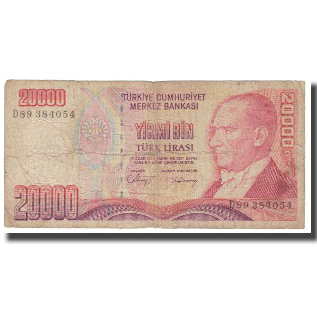 Geldschein, Türkei, 20,000 Lira, 1970, 1970-01-14, KM:201, SGE