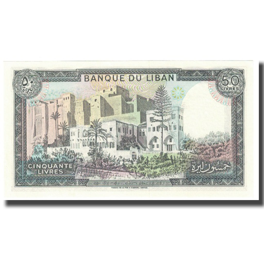 Banknote, Lebanon, 50 Livres, KM:65d, AU(55-58)