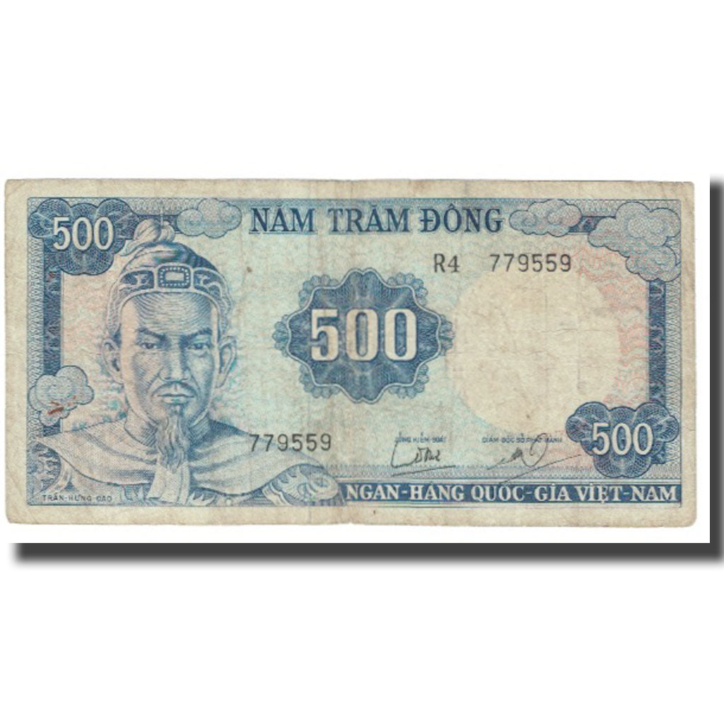 Banknote, South Viet Nam, 500 D<ox>ng, KM:23a, VF(20-25)
