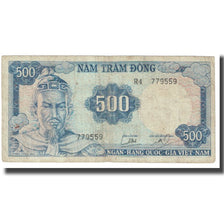 Banknote, South Viet Nam, 500 D<ox>ng, KM:23a, VF(20-25)