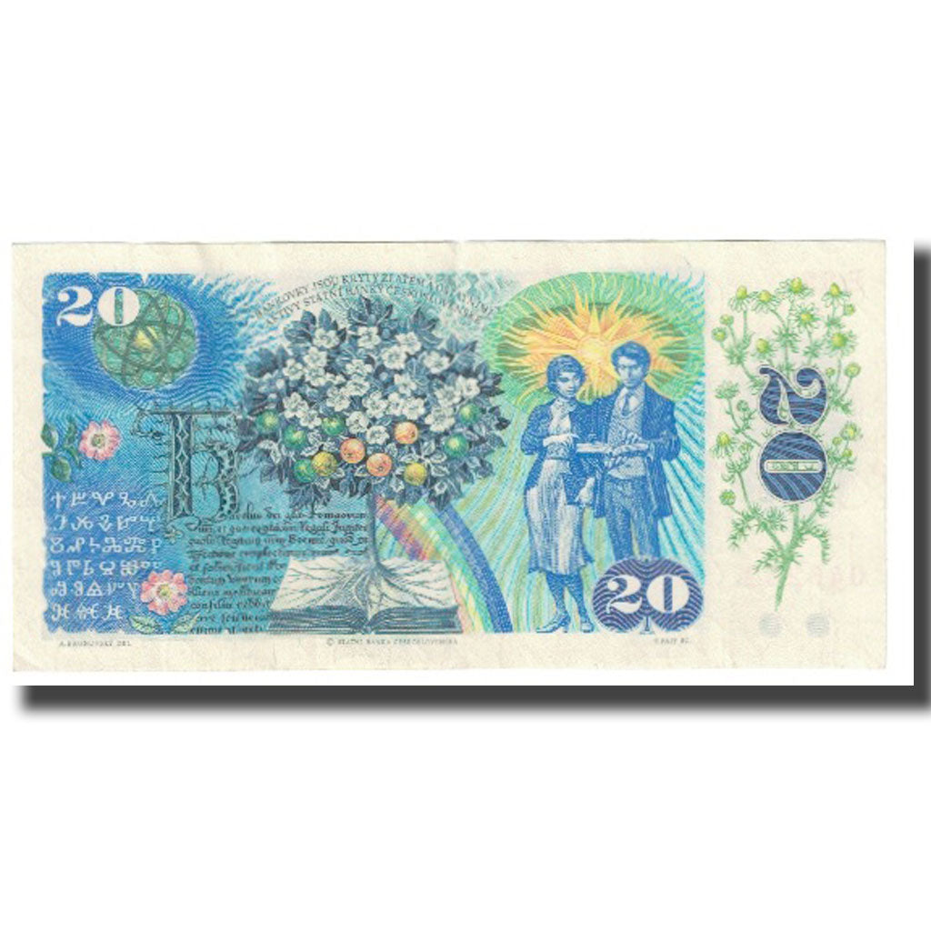 Banknote, Czechoslovakia, 20 Korun, 1988, KM:95, UNC(65-70)