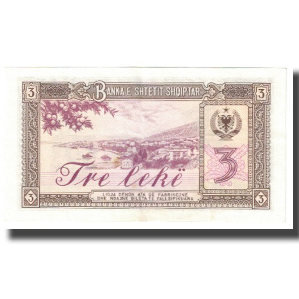 Billete, 3 Lekë, 1976, Albania, KM:41a, UNC