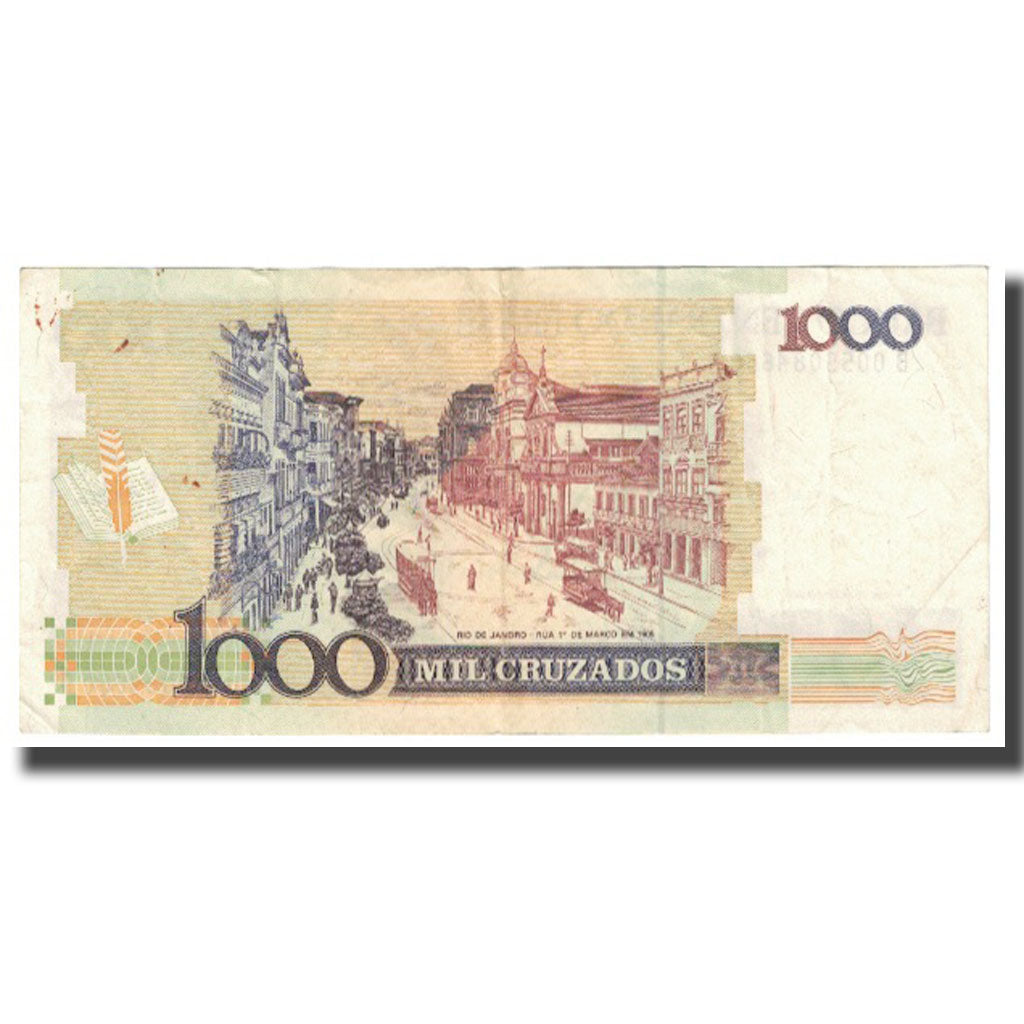 Banconote, Brasile, 1 Cruzado Novo on 1000 Cruzados, KM:216b, BB