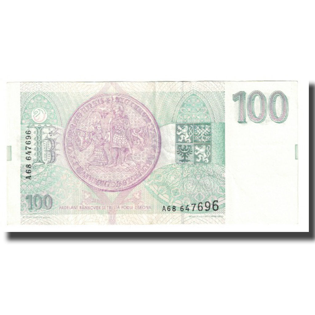 Banknote, Czech Republic, 100 Korun, 1993, KM:5a, UNC(65-70)