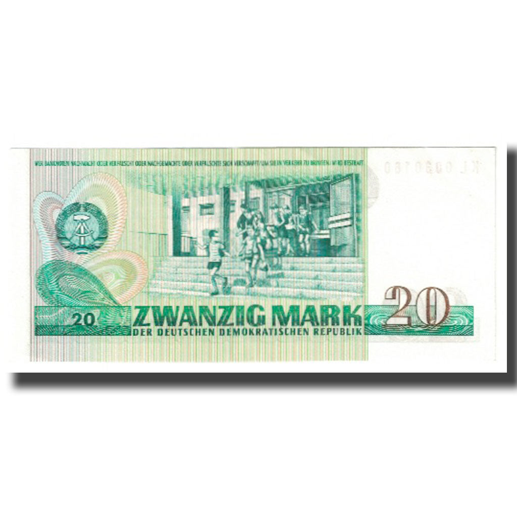 Banknote, Germany - Democratic Republic, 20 Mark, 1975, KM:29a, UNC(65-70)