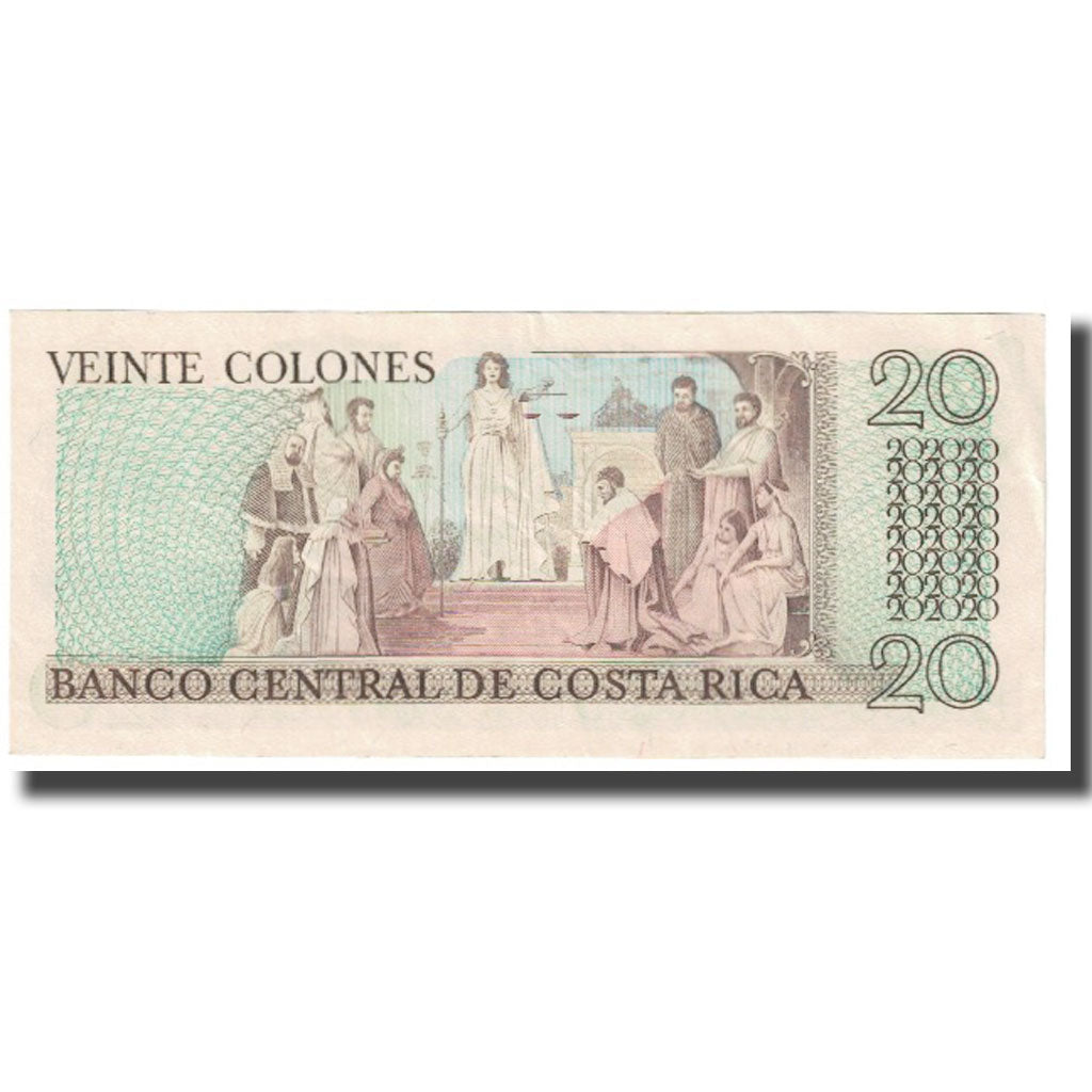 Banknote, Costa Rica, 20 Colones, 1980, 1980-03-18, KM:238c, UNC(65-70)